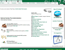 Tablet Screenshot of nationalpooling.com